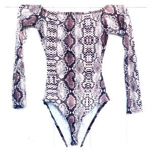 Snakeskin bodysuit